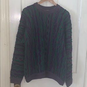 Coogi Purple/Green Sweater